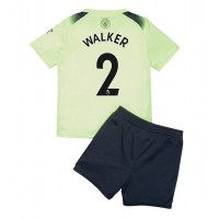 Fotbalové Dres Manchester City Kyle Walker #2 Dětské Alternativní 2022-23 Krátký Rukáv (+ trenýrky)